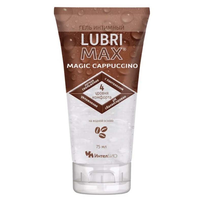 Изображение товара Интимный гель Lubrimax Magic Cappuccino 75 мл с увлажняющими свойствами