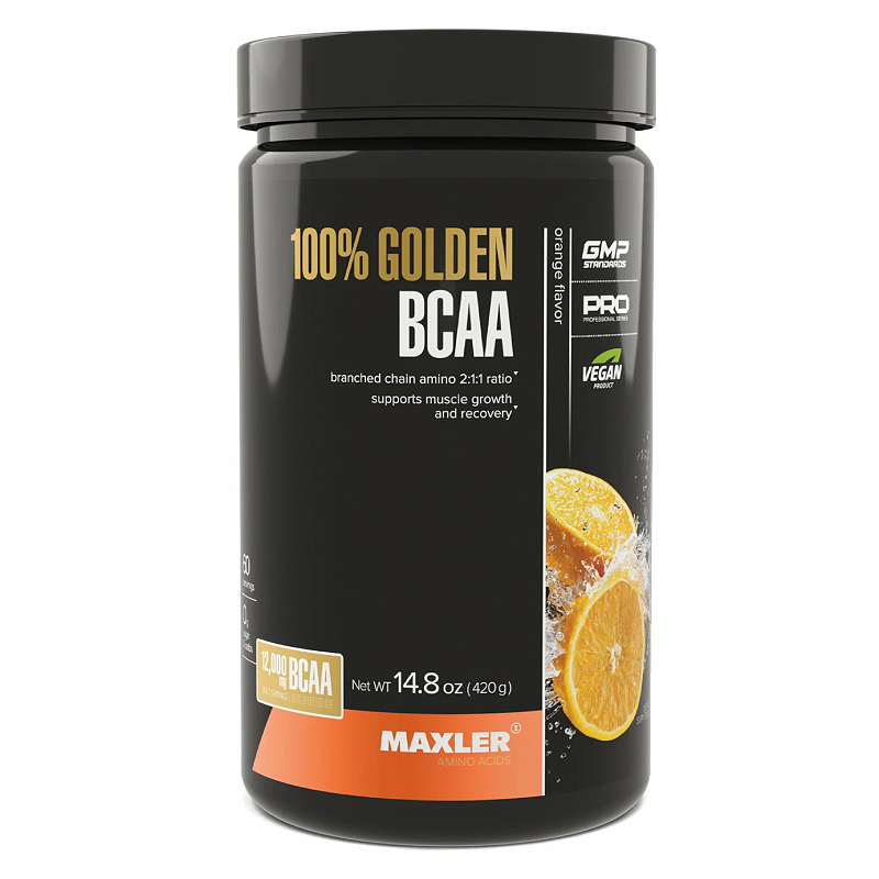 Изображение товара Maxler 100% Golden BCAA Апельсин 420 г порошок для восстановления мышц
