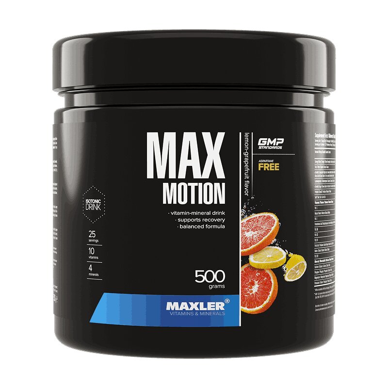 Изображение товара Maxler Max Motion Тренировочный комплекс порошок Лимон-Грейпфрут 500 г