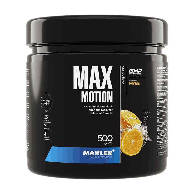 Изображение товара Maxler Max Motion Тренировочный комплекс порошок Апельсин 500 г