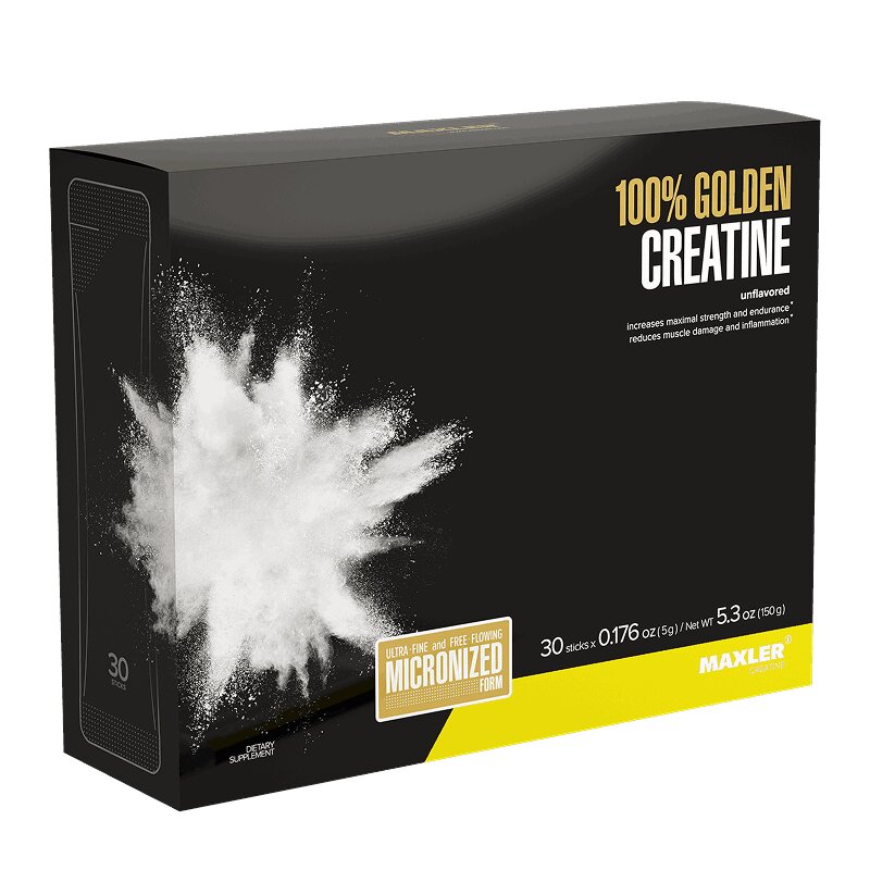 Изображение товара Maxler 100% Golden Креатин порошок 5 г 30 шт для увеличения силы и мышечной массы