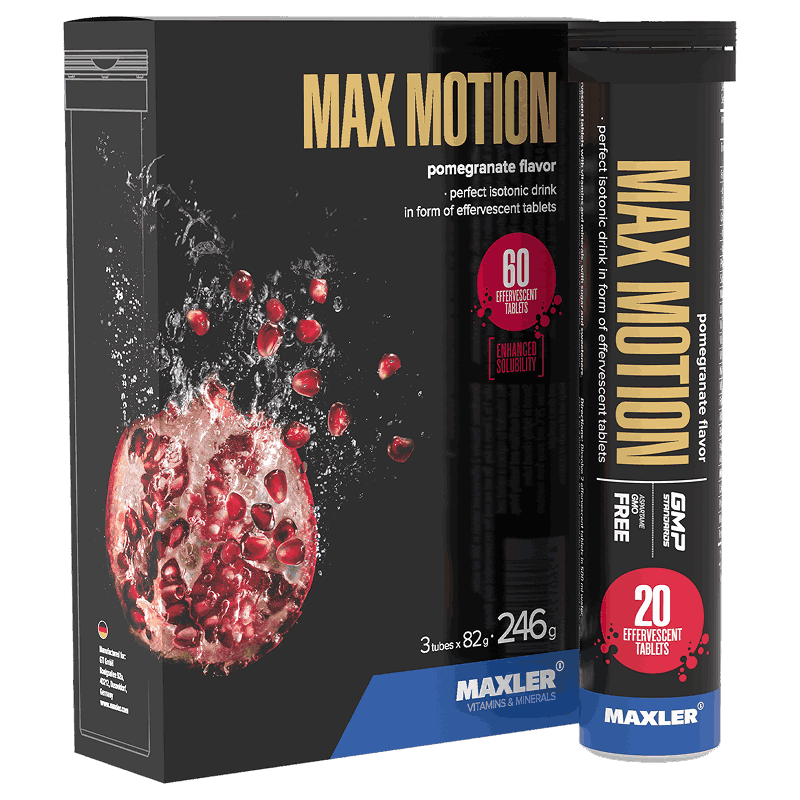 Изображение товара Maxler Max Motion Изотонический напиток таблетки шипучие Гранат 60 шт