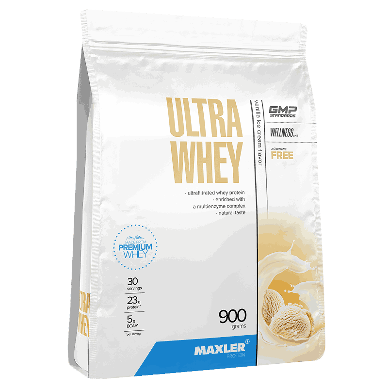 Изображение товара Maxler Ultra Whey Белковая сыворотка порошок Ванильное мороженое 900 г