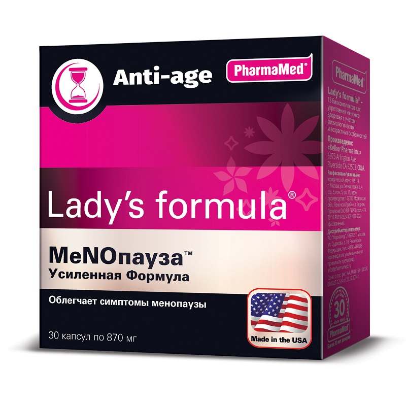 Изображение товара Капсулы Lady's Formula Менопауза Усиленная Формула 30 шт - БАД для женщин при менопаузе