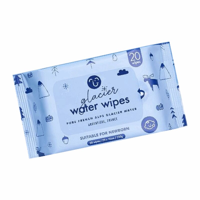 Изображение товара Влажные детские салфетки Hoppi с ледниковой водой 20 шт для чувствительной кожи