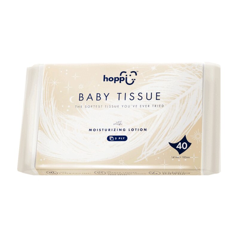 Изображение товара Детские сухие салфетки с увлажняющим лосьоном Hoppi RoyalDream 40 шт