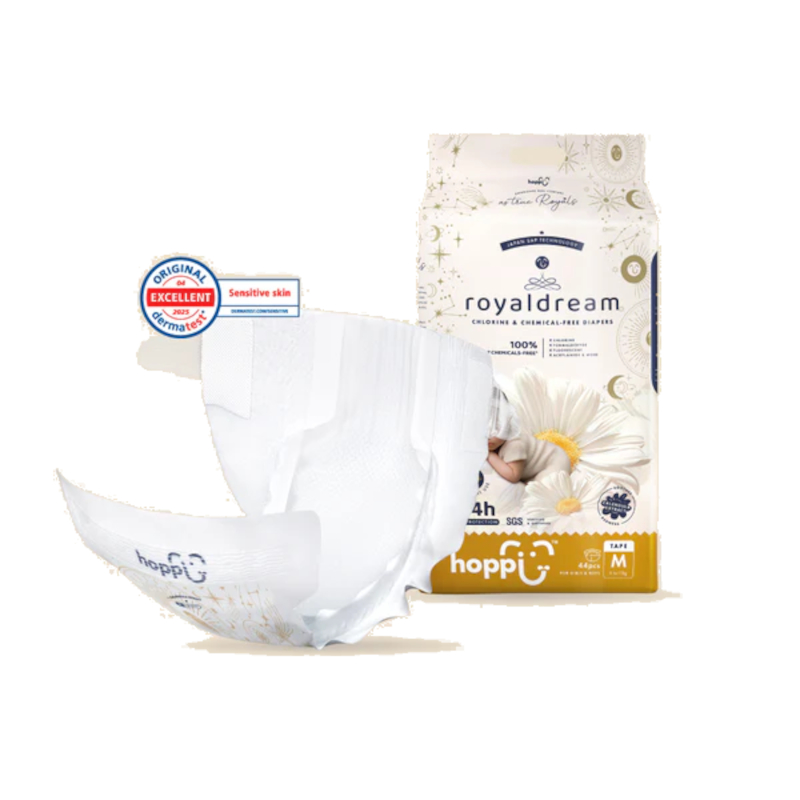 Изображение товара Hoppi RoyalDream Подгузники детские 4-8 кг, 56 шт.