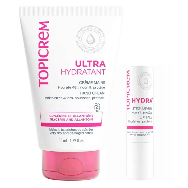 Изображение товара Набор для ухода за кожей рук и губ Topicrem Увлажнение гипоаллергентный