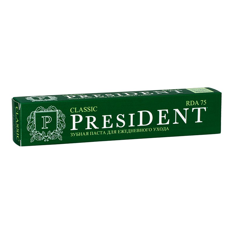 Изображение товара Зубная паста PresiDENT Классик 75RDA 75 г для здоровья зубов