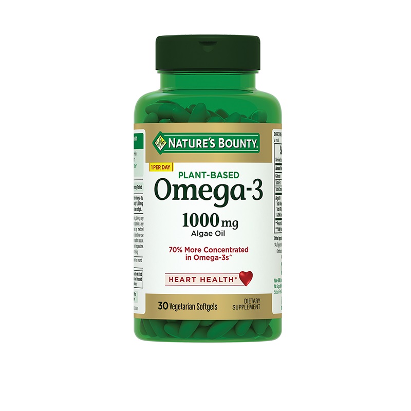 Изображение товара Nature's Bounty Омега-3 из морских водорослей капсулы 30 шт для здоровья сердца и мозга