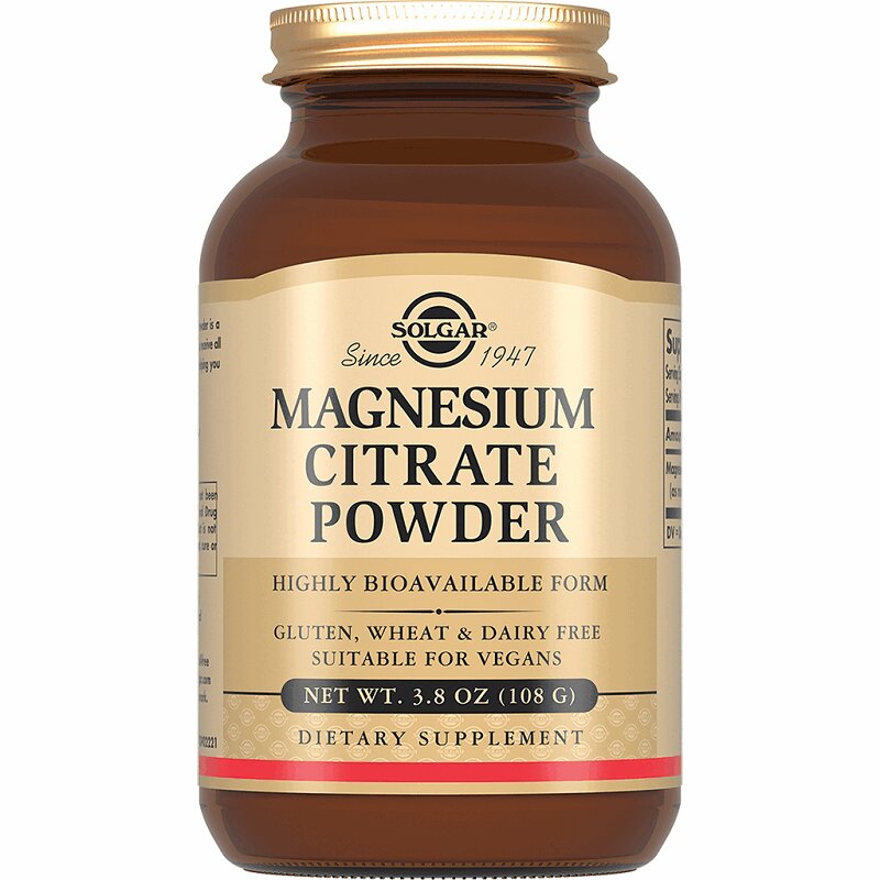 Изображение товара Solgar Цитрат магния порошок 108 г для быстрого и эффективного восполнения магния