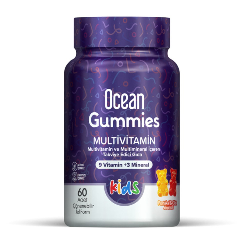 Изображение товара Мультивитамины для детей Orzax Ocean Gummies пастилки 60 шт