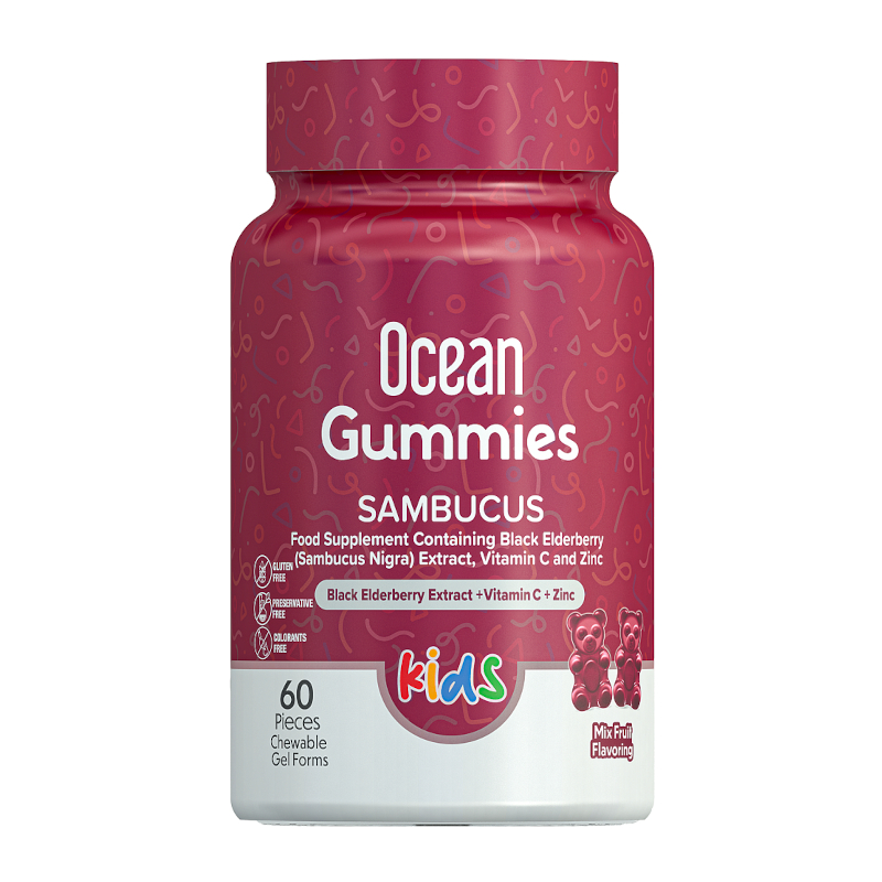 Изображение товара Orzax Ocean Gummies жевательные пастилки Экстракт бузины 60 шт