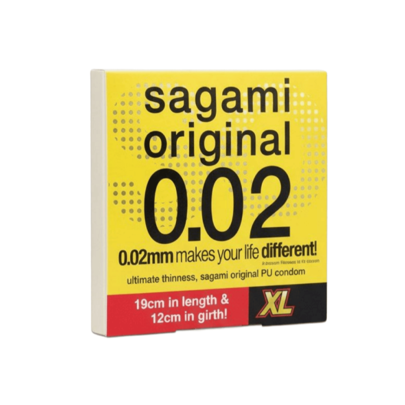 Изображение товара Полиуретановые презервативы Sagami Original 0. 02 XL - ультратонкие и прочные