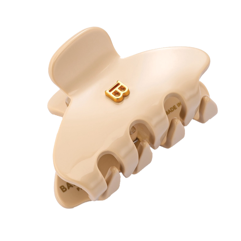 Изображение товара Роскошная заколка-краб из ацетата Balman р.S бежевый ручная работа