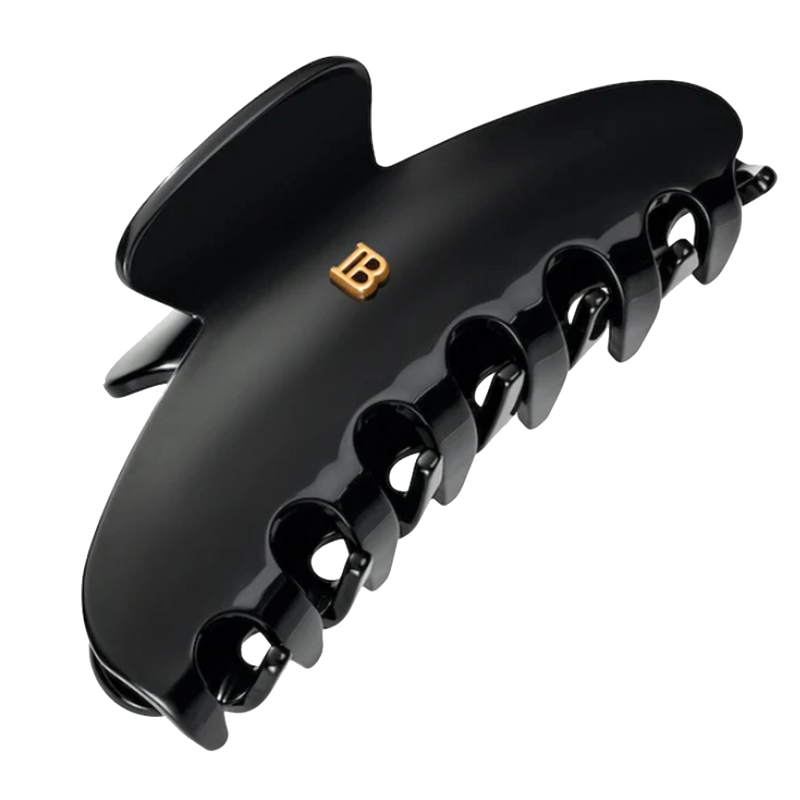 Изображение товара Заколка-краб для волос Balmain р.L черная с позолотой 18k ручной работы