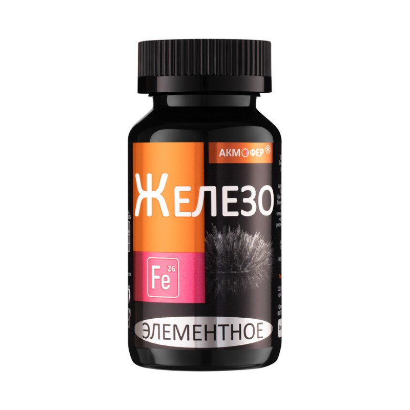 Изображение товара Акмофер Железо элементное 90 капсул для улучшения уровня железа