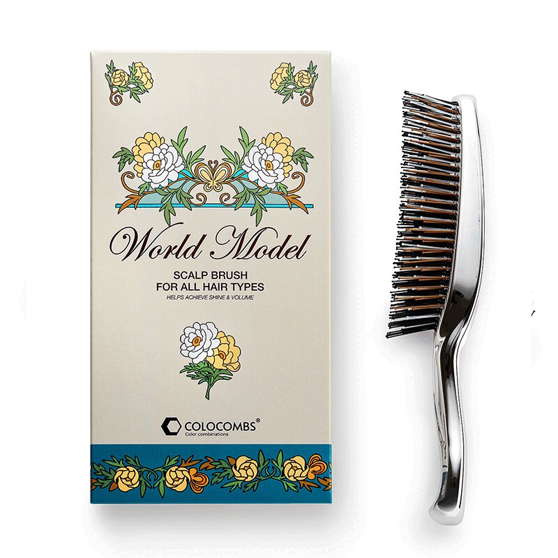 Изображение товара Расческа для волос Colocombs World Model серебряная из качественных материалов