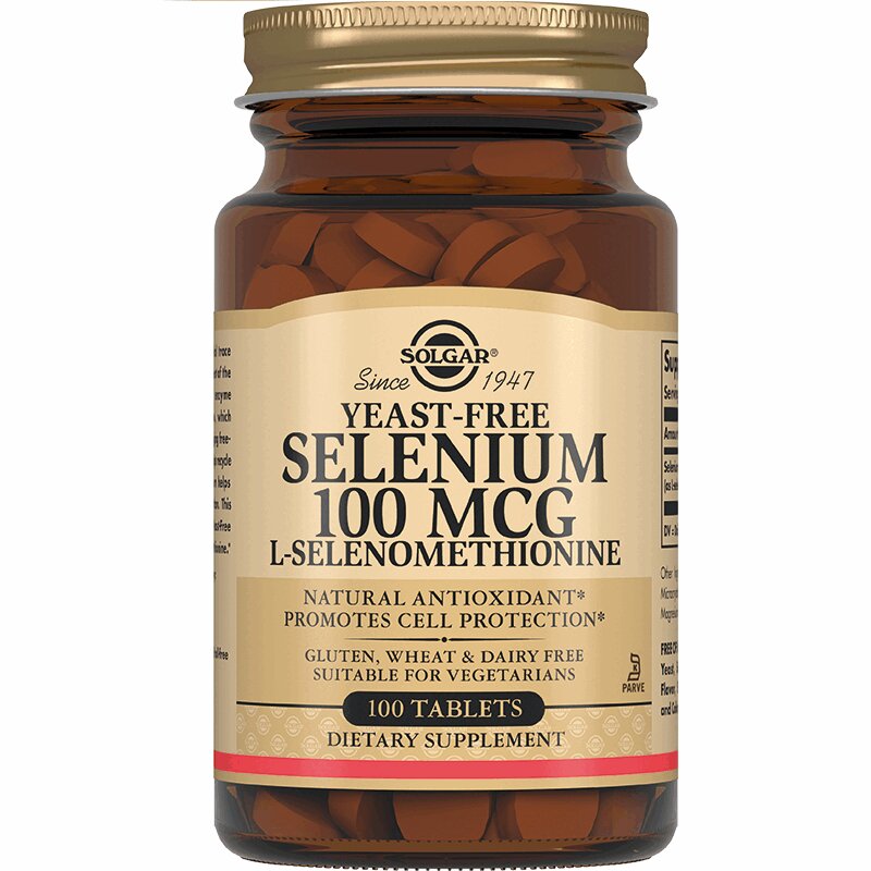 Изображение товара Solgar Селен 100 мкг таблетки 100 шт — укрепление иммунитета и здоровье