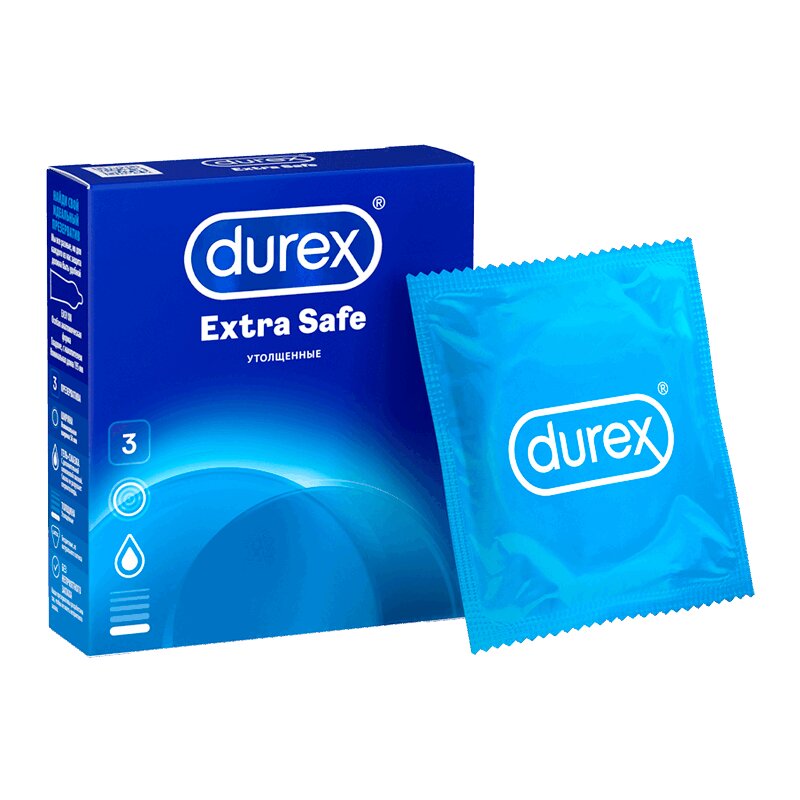Изображение товара Durex Extra Safe презервативы утолщенные 3 шт