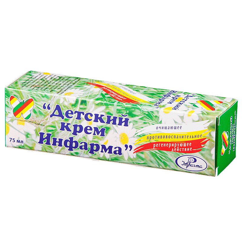 Изображение товара Детский крем Инфарма 2000 75 мл гипоаллергенный увлажняющий уход