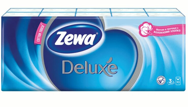 Изображение товара Платки носовые бумажные Zewa N10 Эс Си Эй