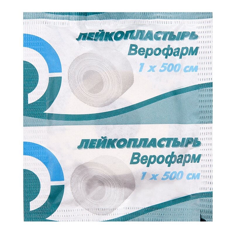 Изображение товара Верофарм Лейкопластырь фиксирующий 1 см х 500 см белый гипоаллергенный