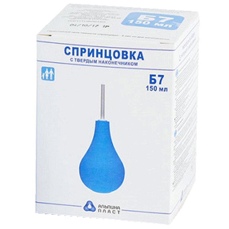 Изображение товара Медицинская спринцовка Б-7 150 мл с твердым наконечником для лечения и дезинфекции