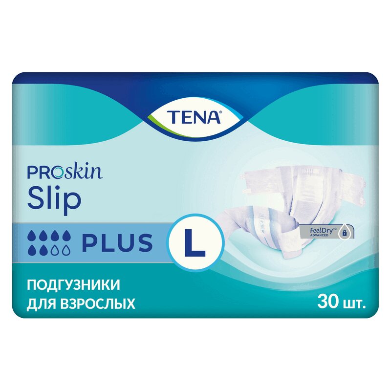 Изображение товара Подгузники для взрослых TENA Slip Plus размер L 30 шт. защита и комфорт