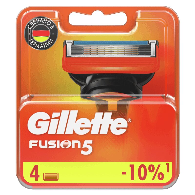 Изображение товара Кассеты Gillette Fusion5 для мужской бритвы, 4 шт.