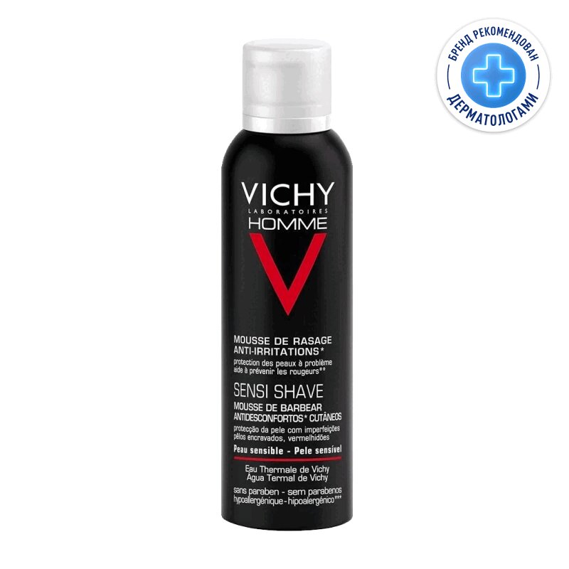 Изображение товара Vichy Homme Пена для бритья против раздражения кожи 200 мл
