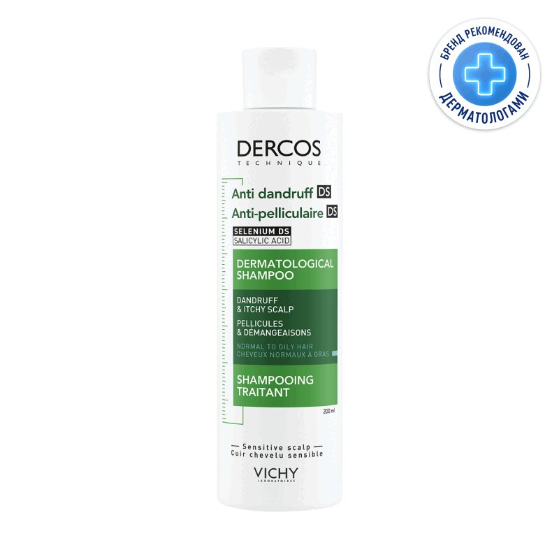 Изображение товара Шампунь Vichy Dercos от перхоти для жирной кожи головы 200 мл