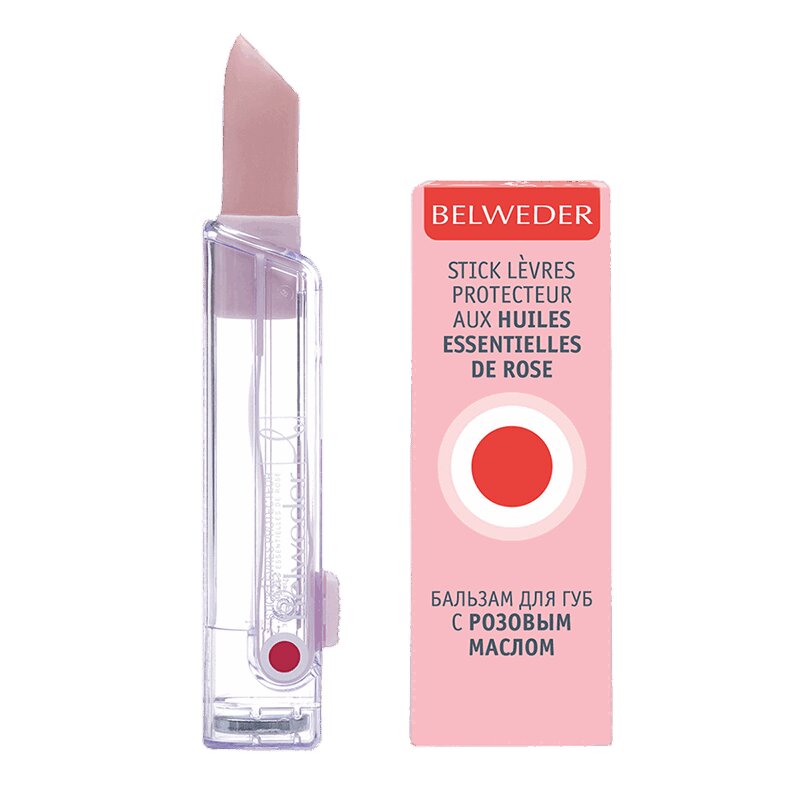 Изображение товара Бальзам для губ Бельведер с розовым маслом 4 г - Уход и защита