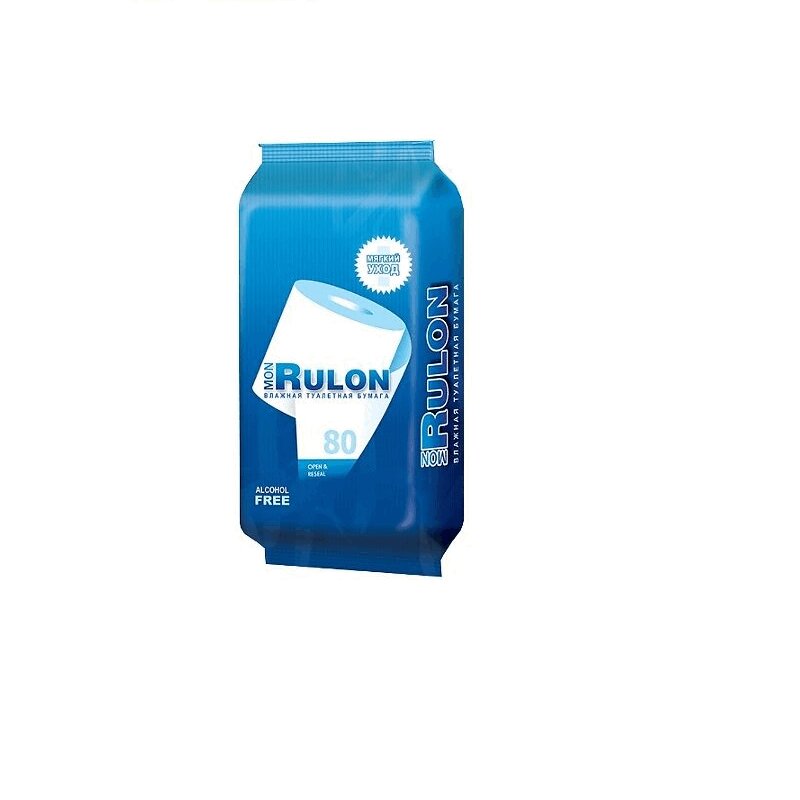 Изображение товара Бумага туалетная Влажная "Mon Rulon" 80 шт