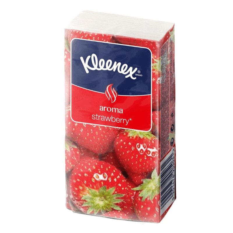 Изображение товара Kleenex Aroma Платки бумажные носовые Клубника 10 шт