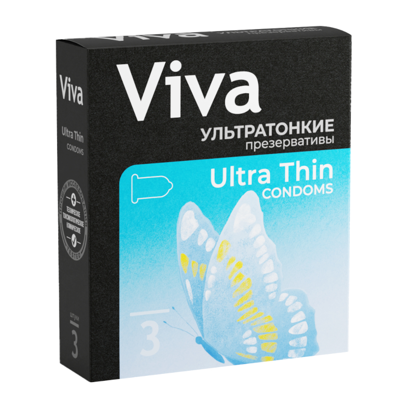 Изображение товара Viva ультратонкие презервативы 3 шт для высокой чувствительности