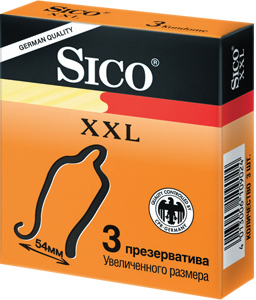 Изображение товара Sico XXL Презервативы увеличенного размера 3 шт