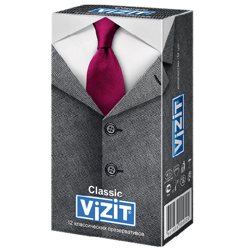 Изображение товара Vizit Classic Презервативы классические 12 шт