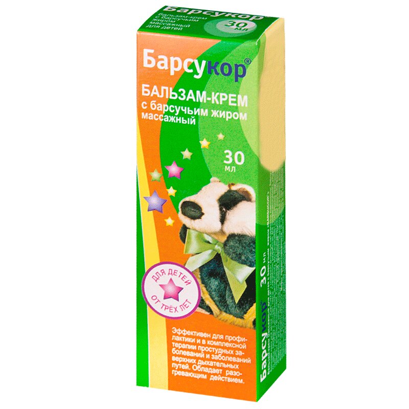 Изображение товара Детский бальзам-крем с барсучьим жиром 30 мл для ухода и профилактики