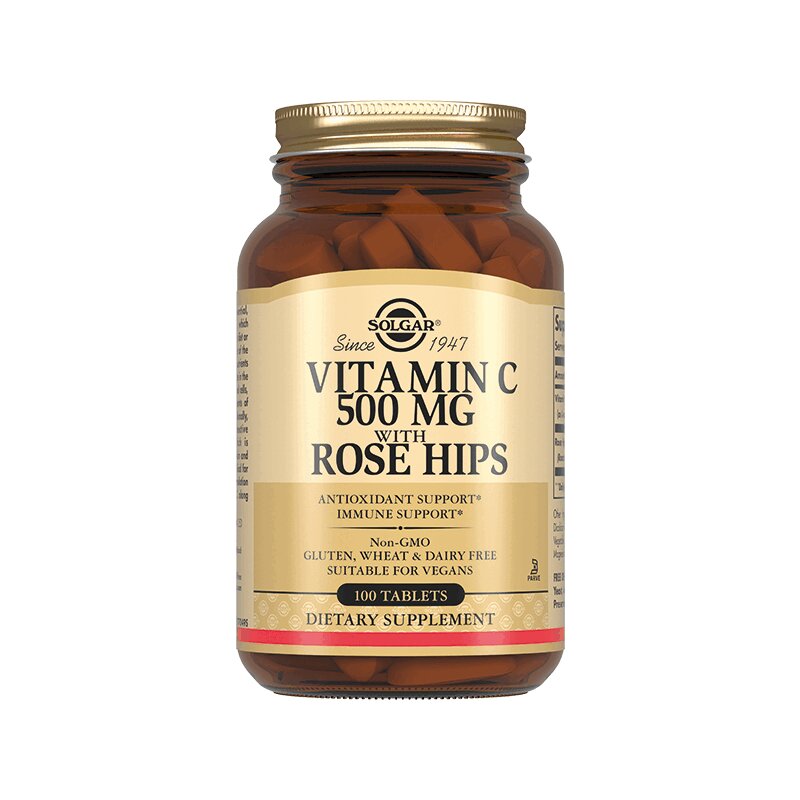 Изображение товара Витамин C и шиповник 500 мг таблетки 100 шт от Солгар