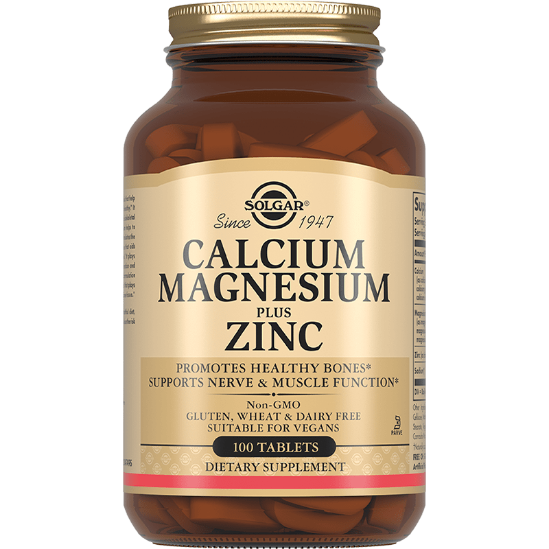Изображение товара Solgar Кальций-Магний-Цинк таблетки 100 шт для здоровья костей и суставов