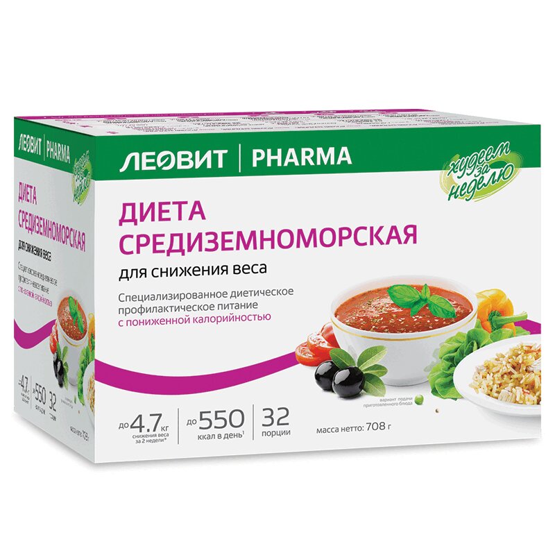 Изображение товара ЛЕОВИТ Худеем за неделю Средиземноморская диета для снижения веса