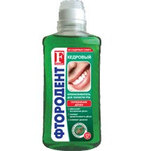 Изображение товара Ополаскиватель для полости рта Фтородент Кедровый 275 мл для свежего дыхания