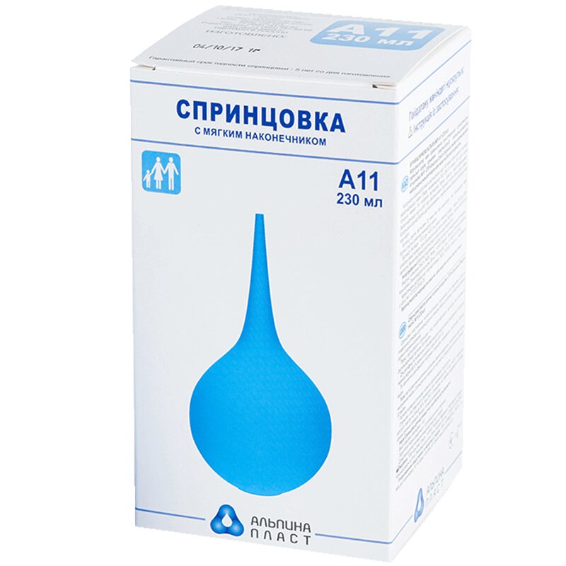 Изображение товара Спринцовка А-11 230 мл с мягким наконечником для гигиенических процедур