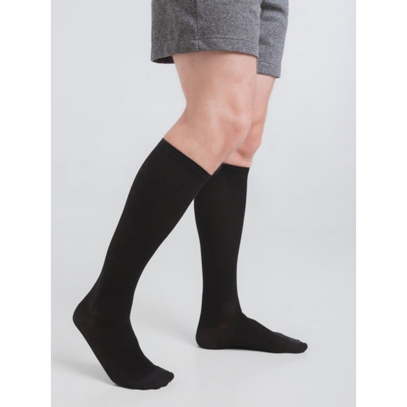 Изображение товара Компрессионные гольфы мужские 1 класс компрессии ЭЛАСМА, черные, размер 2