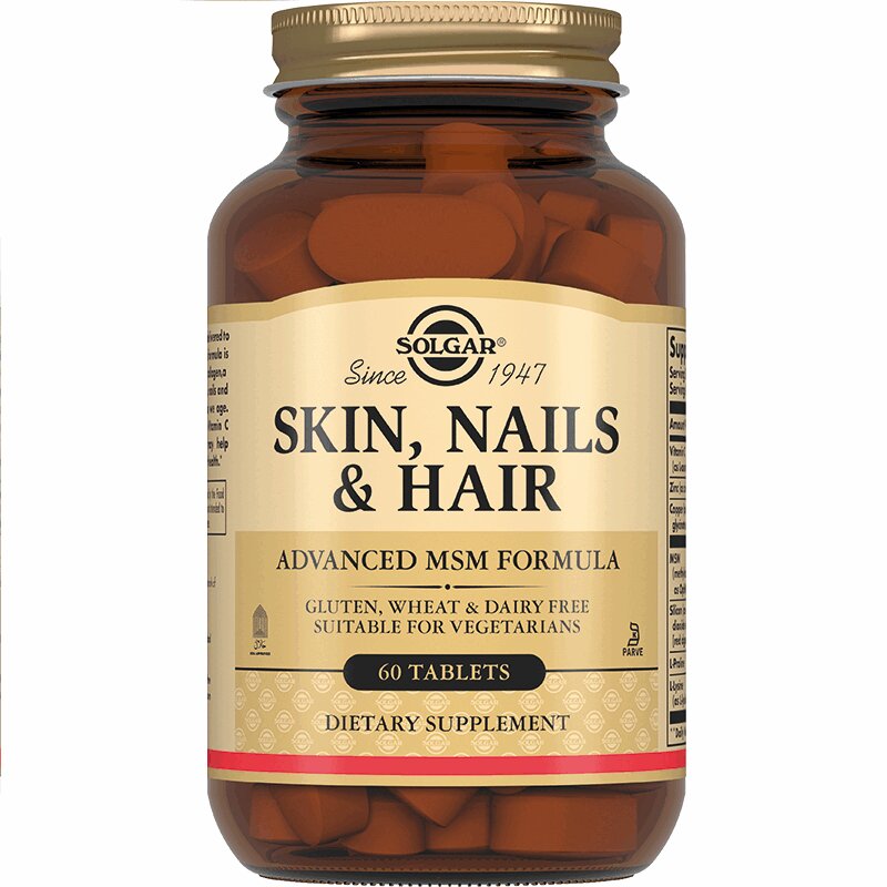 Изображение товара Solgar Таблетки для кожи, ногтей и волос 60 шт - витамины и минералы для красоты