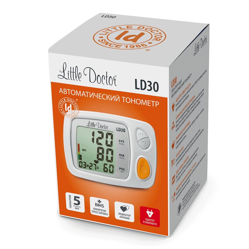 Изображение товара Автоматический тонометр Little Doctor LD 30 с расширенной манжетой