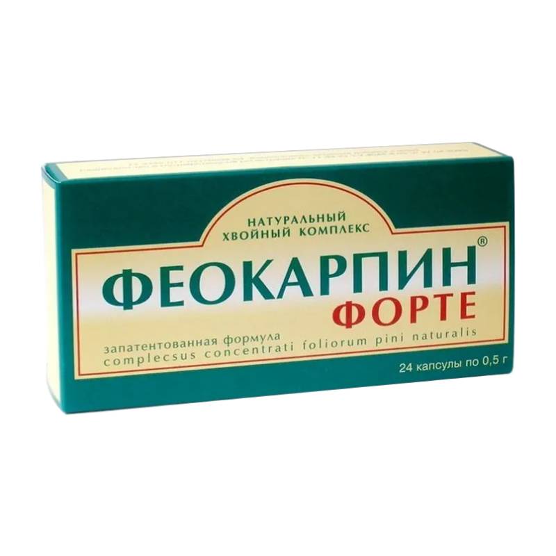 Изображение товара Феокарпин Форте капсулы 24 шт для зрения и глазных функций