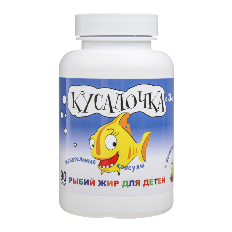 Изображение товара Жевательные капсулы с рыбьим жиром для детей от 3 лет 90 шт