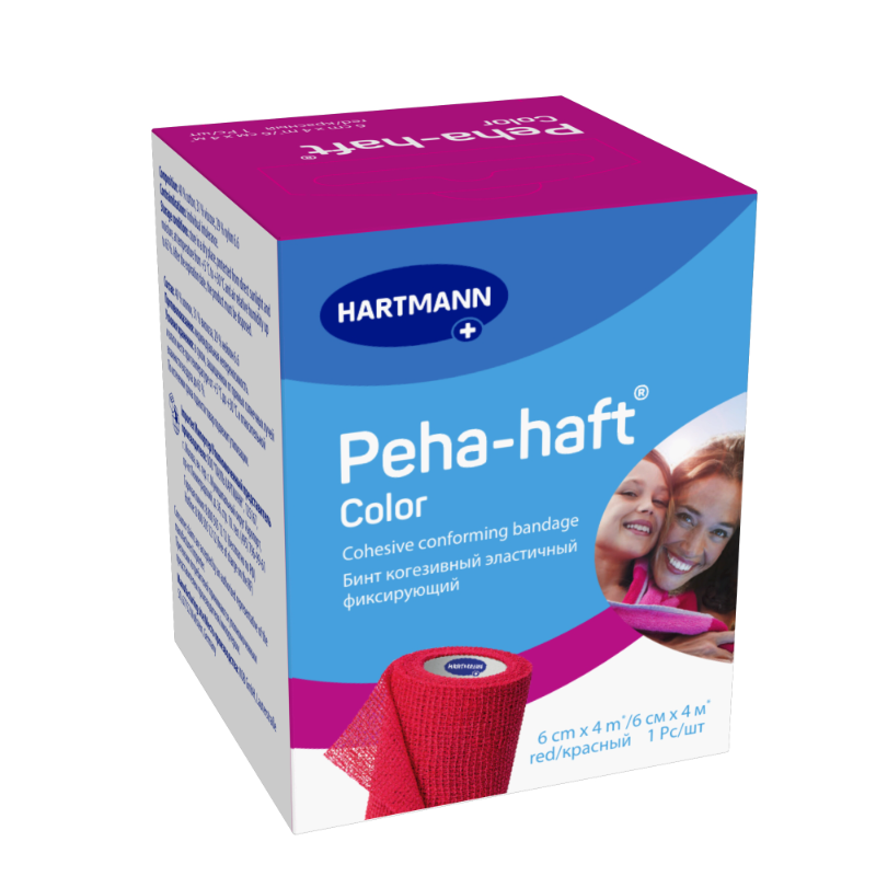 Изображение товара Пеха-хафт бинт эластичный 6 см х 4 м красный